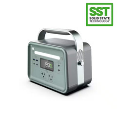 Solid-State Portable Power Station, 330W /480W Peak, Push-Button Start Battery G