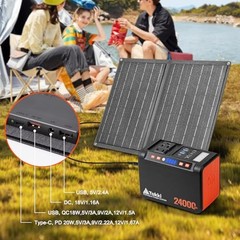 Solar Generator 120W Peak Portable Power SOLAR GENERATOR S81 WITH 21W SOLAR