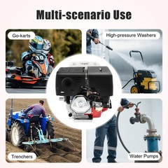 Portable Outdoor 7.5HP Gas Powered Engine 4 Stroke Gasoline Engine?Motor 212cc