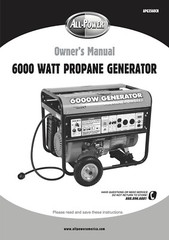 Owners Manual All-Power 6000-Watt Propane Portable Generator – Model APG3560CN
