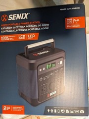 Senix PS600 600W/1200W Peak Portable Power Station 518Wh Pure Sine Wave AC/DC
