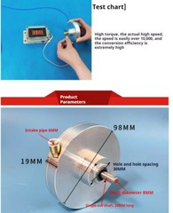 Tesla Turbine, Gas Engine, Steam Engine, High Efficiency and High Speed