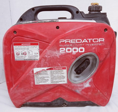 Predator Super Quiet Inverter Generator Portable 2000W 120V Red/Black