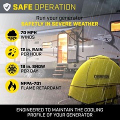 Champion Power Equipment Storm Shield Inverter Generator Cover Weatherproof 8…