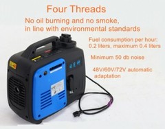 Gasoline Generator Electric Two-wheeler Range Extender Is Free of Installation