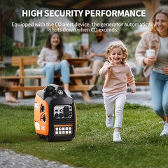 Efurden 2500W Portable Inverter Generator Gas Quiet for Camping RV 2-Pack Set