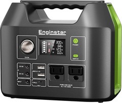 Solar Generator, 300W Portable Power Station, 296Wh Lithium Battery Backup