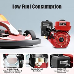 7.5 HP Motor 4 Stroke Gas Powered Portable Engine Gasoline 3000W