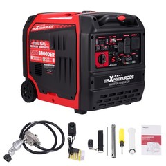 Propane/Gas & Dual Voltage Portable Generator – Pure Sine Wave Safe for TVs