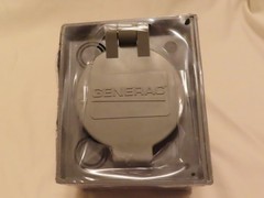 NOS Generac 6341 Power Inlet Box 50 Amp NEMA CS6375 125/250 VAC NM Flip Lid