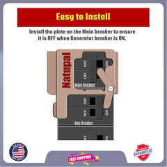 Generator Interlock Kit Compatible with Siemens and Murray, ECSBPK02 Mechanical