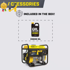 1500/1200-Watt Recoil Start Gasoline Powered RV Ready Portable Generator with CO