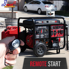 13,000-Watt 500Cc Dual Fuel Portable Generator Gas Propane Remote Electric Start
