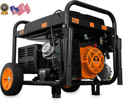 11,000 Watt 120V/240V Dual Fuel Portable Generator with Wheel Kit and Electric S