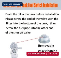 DVBB M16x1.5mm Generator Fuel Shut Off Petcock Valve Compatible with Predator Po