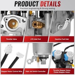 Huayi OEM Carburetor Replacement for Predator-Watt Dual Fuel 5000 sliver