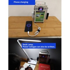Generator 150W Hand Crank Generator Power Bank DC 12v Mobile Power Supply 220V