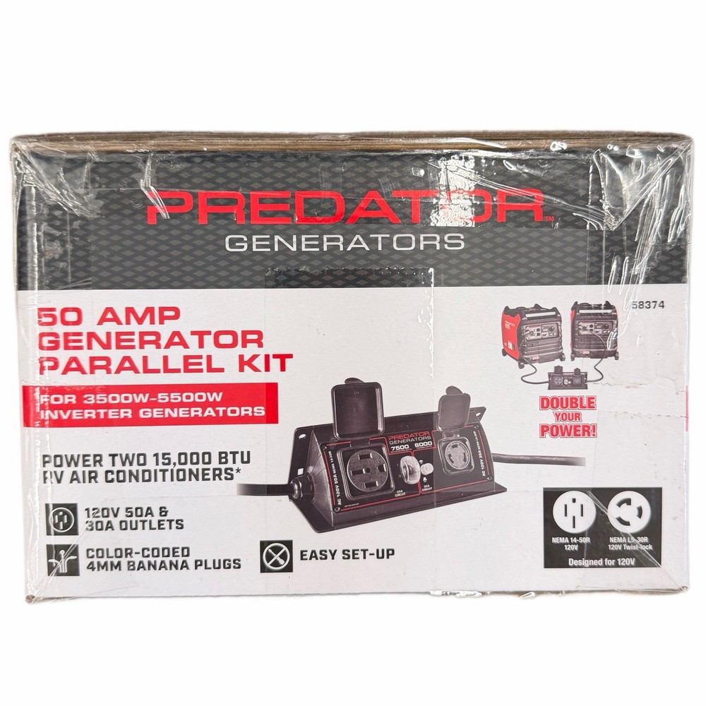 RV Ready 50A Inverter Generator Parallel Kit PREDATOR Dual Generator Cable
