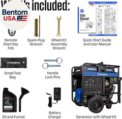 28000 Peak Watt Home Backup Portable Generator, Remote Electric Start with Auto