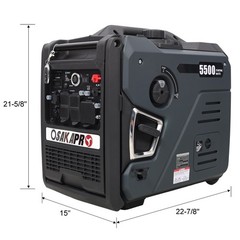Super Quiet 5.5KW Dual Fuel Generator with Remote & Electric Start