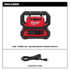 Milwaukee M18 2845-20 M18 CARRY-ON 3600W/1800W Power Supply (Tool Only, New)