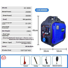 Gasoline Generator 24V Remote Start Silent Small Diesel Parking Air Conditioner