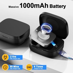 Wireless Charging Case for Oura Ring Gen 4 & 3 Charger, 1000mAh Portable