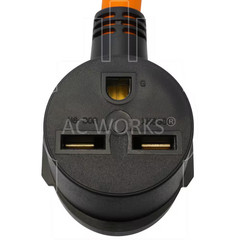 1.5 Ft. 6-50P Welder Plug to 6-30R 3-Prong 30 Amp 250-Volt Commerical HVAC Femal