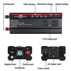 7000W Off Grid Solar System Complete Kit Home, 2*400W Solar Panel(800W)+Inverter