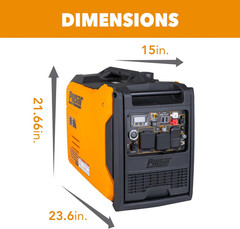 6000 Watt Portable Inverter Generator Dual Fuel Remote Start CO Sensor