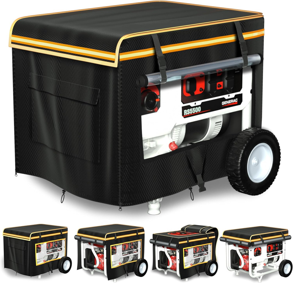 Generator Covers While Running Waterproof, 32″L X 24″W X 24″H Heavy Duty Generat