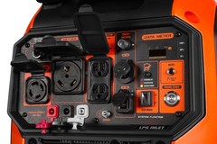 WEN 6800 Watt Dual Fuel RV Ready Electric Start Portable Inverter Generator with