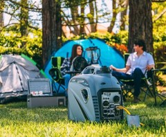 Pulsar 2,300W Portable Gas-Powered Quiet Inverter Generator | USB & Parallel