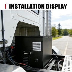Durable Steel Generator Box Lockable Ventilated W/ Cooling Fan Theft Protection