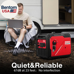 5000-Watt Portable Inverter Generator Gas Powered with Electric Start, CO Protec