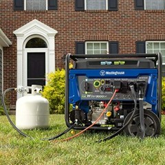 Westinghouse 12,500-W Portable Dual Fuel Gas Powered Generator with Remote Start