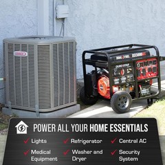 DuroStar DS13000MX 13,000W/10,500W Dual Fuel Portable Generator w/ CO Alert