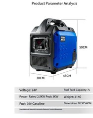 Large Truck 24V DC Generator Parking Air Conditioning Battery Charging Portable