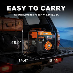4000W Portable Open Frame Inverter Generator, 223Cc Engine, with 30A RV Outlet,