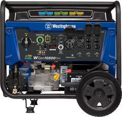 Tri-Fuel Home Backup Portable Generator Remote Electric Transfer Switch Ready HD