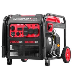 7000W Portable Inverter Generator, 322cc 4-Stroke Gas Powered with Electric Star