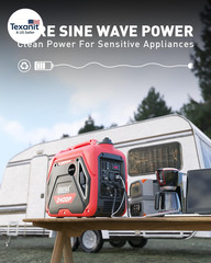 2400W Portable Inverter Generator for Home Use, Super Quiet Small Generator for