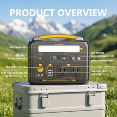 VTOMAN Jump 600X Portable Power Station 600W, 299Wh Solar Generator Black