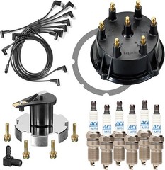 Mercruiser Thunderbolt 4.3 L V6 DISTRIBUTOR CAP ROTOR SPARK PLUG WIRES KIT SET