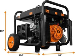 WEN 11,000-W Portable Dual Fuel Powered Generator with Electric Start, CO Sensor