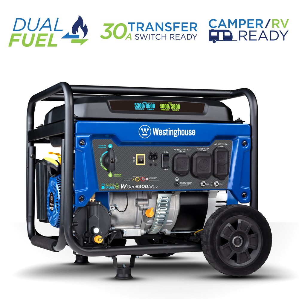 Westinghouse Open Box WGen5300DFcv Portable Generator