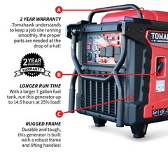 9000 Watt Inverter Generator Super Quiet Portable Power 120V 240V Outlets