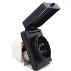 Veepeak 30 Amp Shore Power Inlet NEMA L5-30P 125V Twist Locking Plug with Cov…