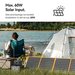 Flashfish T200 Solar Power Station Lifepo4 153.6Wh 200W Optional Solar Panel 18V