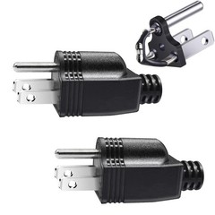 with Fuse Neutral Ground Bonding Plug for 2pcs Plug, black